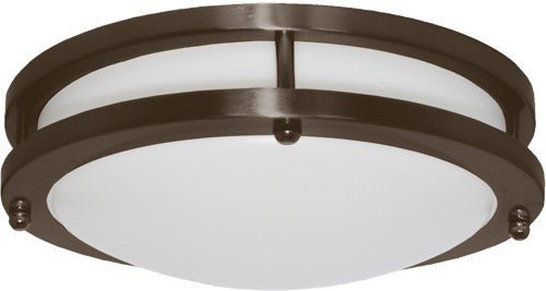 ELCO Lighting ELD21430BZ Darby LED High Lumen Decorative Flush Mount Lights 14 Inch 26W 3000K 1690lm 120V - Bronze Finish - Sonic Electric