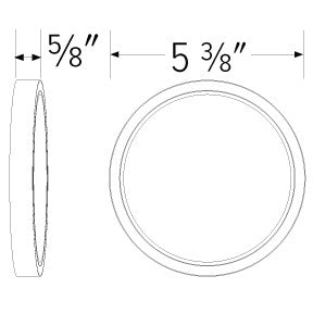 ELCO Lighting ELSP4330B 4" Round Sky Panel 3000K, 600lm, 120V - Black Finish - Sonic Electric