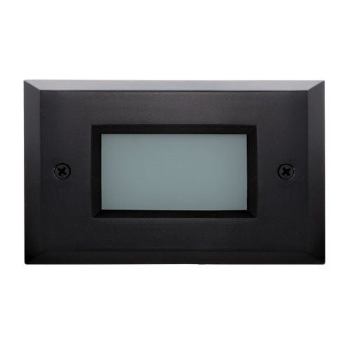 ELCO Lighting ELST9540B Mini LED Step Light with Open Faceplate 2W 4000K 120V - Black Finish - Sonic Electric