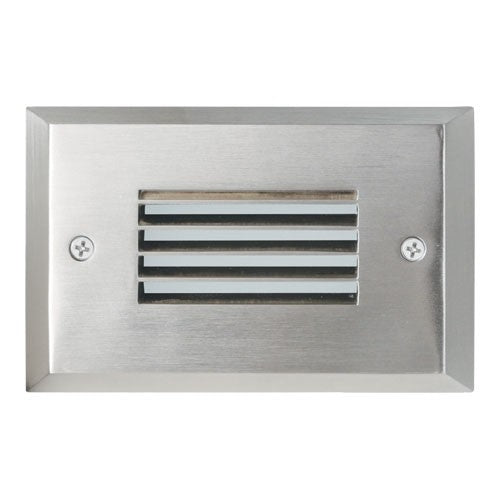 ELCO Lighting ELST9730N Mini LED Step Light with Angled Louver 2W 3000K 120V - Nickel Finish - Sonic Electric