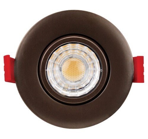 ELCO Lighting ERT31840BZ Elm System 3" Ultra Slim LED Gimbal Lights 600lm - Bronze Finish - Sonic Electric