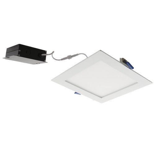 ELCO Lighting ERT66140W 12W 6" Ultra Slim LED Square Panel Light 4000K, 800lm - White Finish - Sonic Electric