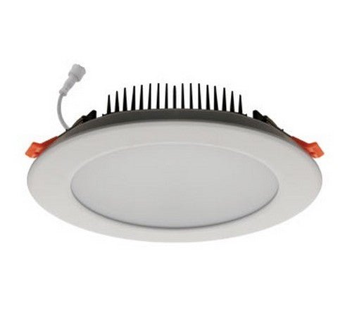 ELCO Lighting ERT81230W 33W 8" Ultra Slim Round LED Panel Light 3000K, 2350lm - White Finish - Sonic Electric