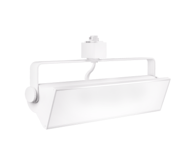Elco Lighting ETW43CT5W - J Juno Style LED Pipe Wall Wash Track Fixture with CCT Switch, 40W, 2500lm, 120V - White Finish - Sonic Electric