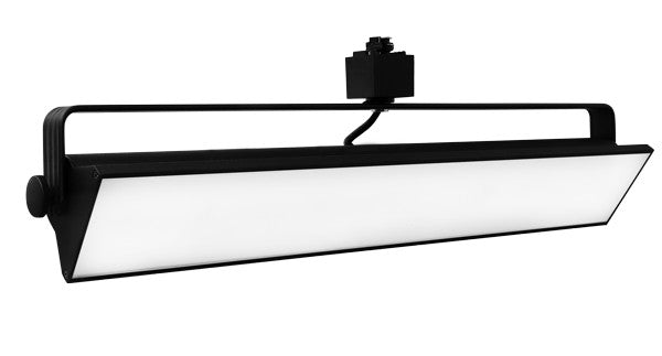 ELCO Lighting ETW4430B LED Pipe Wall Wash Track Fixture 58W, 3000K, 4000lm - Black Finish - Sonic Electric