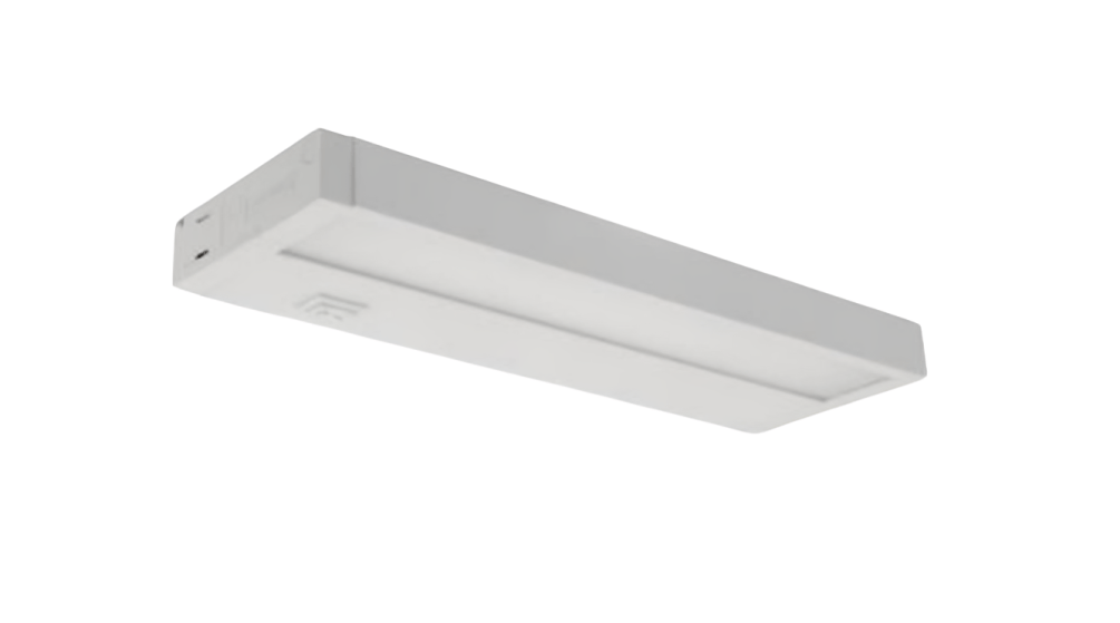Elco Lighting EUB18CT5W 18" Lotus LED Undercabinet Light 9W, 650lm, 120V - White Finish - Sonic Electric