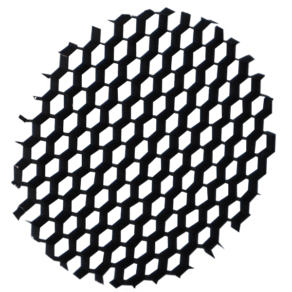 Elco Lighting L61 Oak Accessories Black Hex Louver for a Better Glare Shield - Black Finish - Sonic Electric