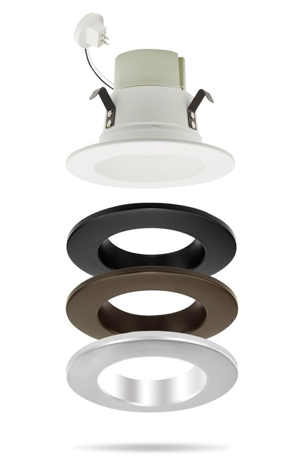 Elco Lighting RMLD4W 4" Reflector Ring For LED Inserts - White Finish - Sonic Electric
