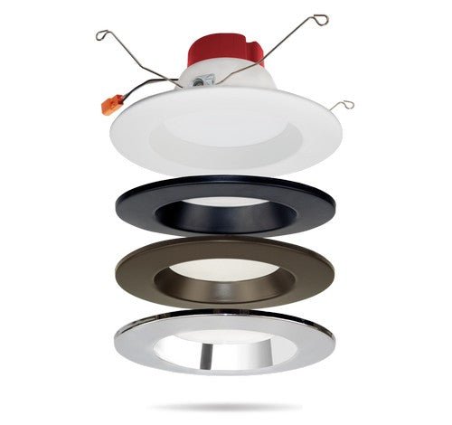 ELCO Lighting RMLD6C 5" or 6" Cover Plate Color Trims - Chrome Finish - Sonic Electric