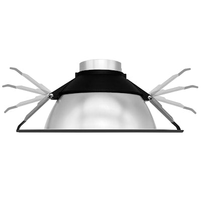 Envision CADM - 8 - CSH - BLK, 8" Clear - specular haze reflector/black trim - Black - Sonic Electric