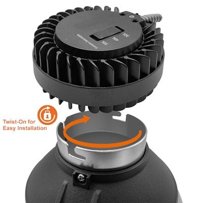 Envision CADM - 8 - CSH - BLK, 8" Clear - specular haze reflector/black trim - Black - Sonic Electric
