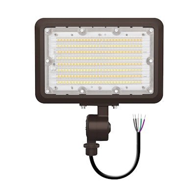 Envision LED - FL - 3P100 - TRI - BL - KNYK - PC, 120 - 277V, Mini Area Floodlights XS - Line - Black - Sonic Electric