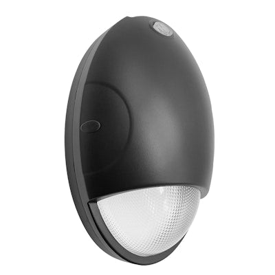 Envision LED - WPE - 15W - TRI - PC - BL - EMB, 120/277V, Slim Wall Pack EGG - Line - Black - Sonic Electric
