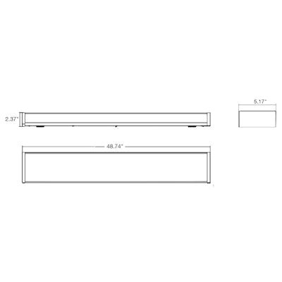 Envision LED - WRP - PRM - 4FT - 40W - 6CCT - UNV - 40W - 27K, 120/277V, 4 FT Prismatic Wrap - White - Sonic Electric