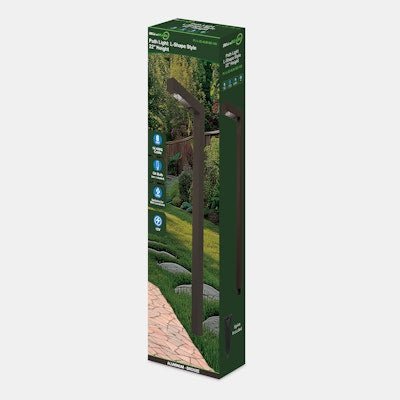Envision PL - L - 22 - ALM - BZ - 12V Path Light L - Shape Style 22" Height - Bronze - Sonic Electric