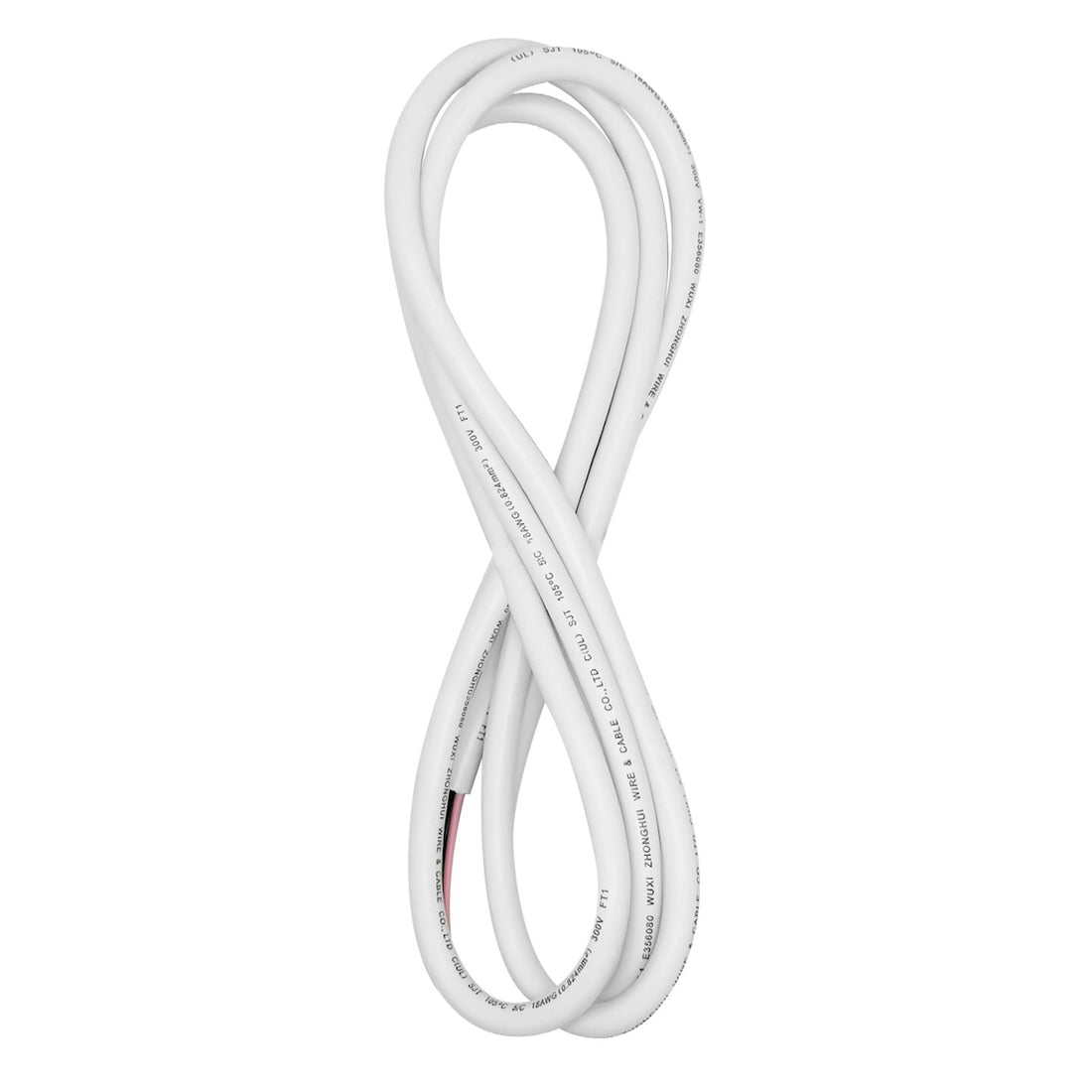 Envision SJT - 18 - 5 - 12FT - WH 12’ 5 - Wire White Cord - Sonic Electric