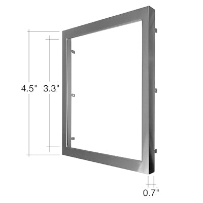 Envision SLDSKSQ - 5 - TRIM - BNI 5" Snap on Trim Brushed Nickel - Brushed Nickel - Sonic Electric