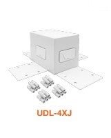 Envision UDL - 4XJ - WH 4 - Way Joiner Accessory for 2", 4", and 8" Suspended Linear Up & Downlight: C - Line - White - Sonic Electric