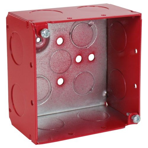 Orbit FA-4SDB-75 4" Square Box 2-1/8" Deep 3/4" KO - Red