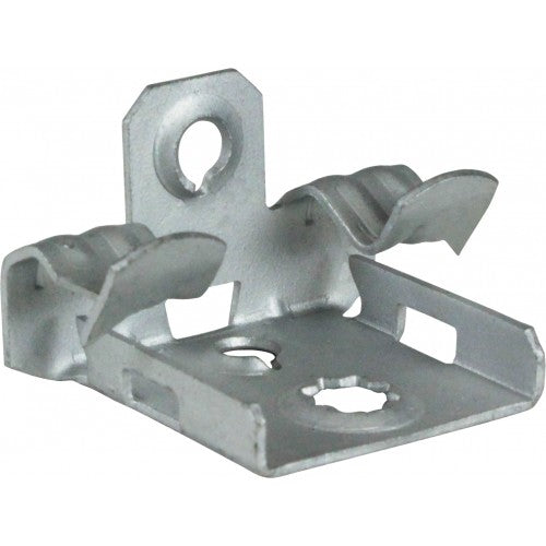Orbit FM24 Hammer On Flange Clip, Bottom Mount, 1/8" -1/4" Flange, 1/4" Rod - Spring Steel