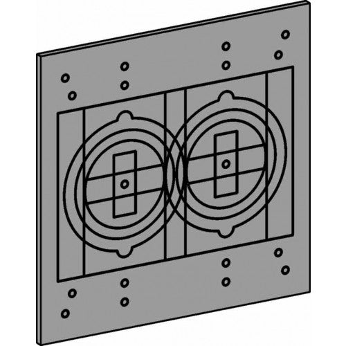 Orbit G-2 2-Gang Box Gasket, Device Mount - Black