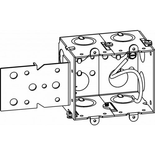 Orbit GMB-2-B 2-Gang Gangable Switch Box 2-3/4" Deep - Galvanized