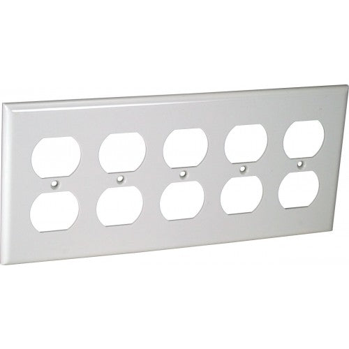 Orbit OP85-W 5-Gang Wall Plate Duplex - White