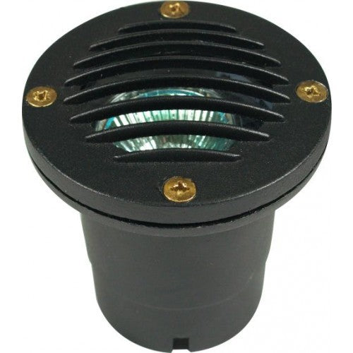 Orbit L5012-BK-5-WW LED 5W Outdoor Cast Aluminum Spot/Well Hooded Fixture, 12V, 3000K - Black