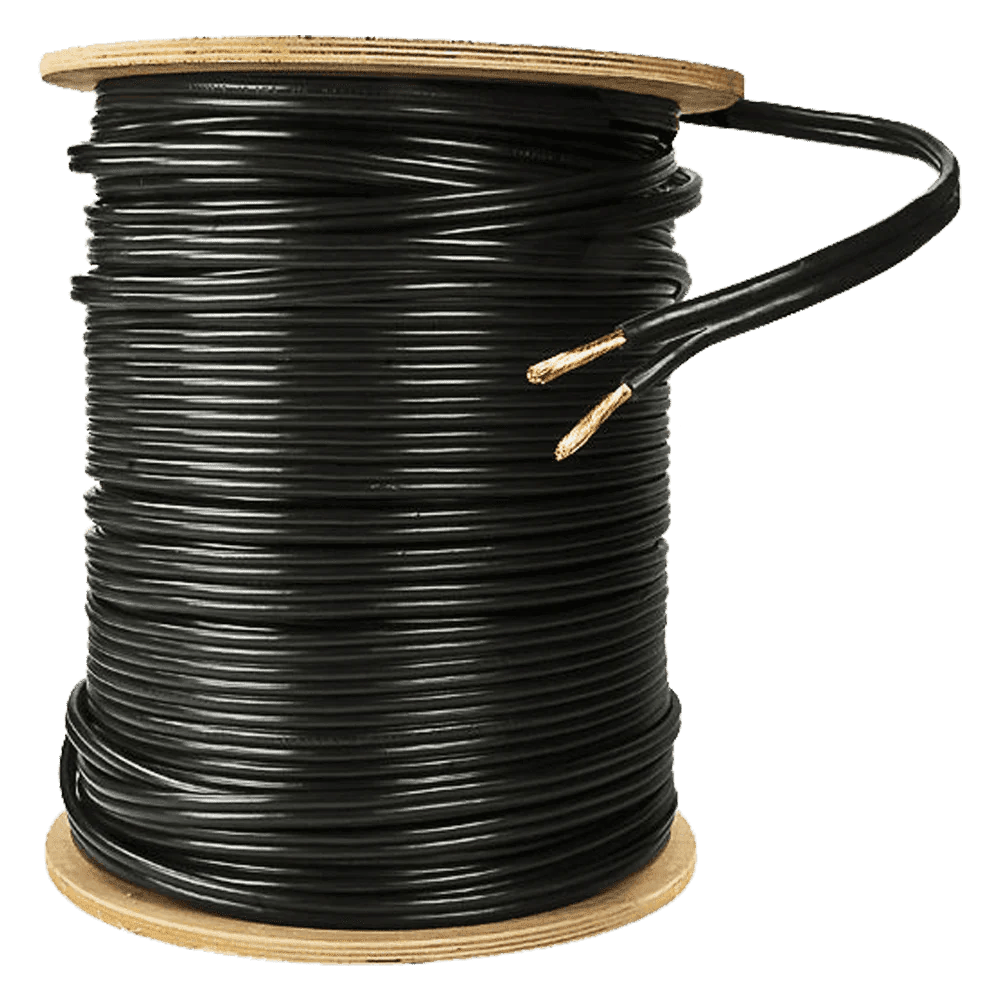 ABBA Lighting USA 10/2-100ft Direct Burial Landscape Lighting Wire, 10 AWG 2-Conductor Copper Cable, 150V Max