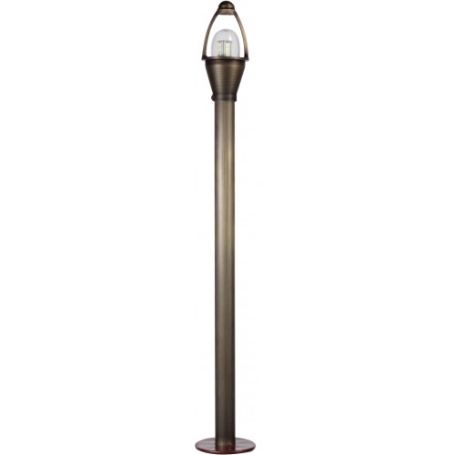 Orbit LB18S-AB-CW LED 2W Outdoor Solid Brass Path Light, 12V, 4700K - Antique Brass