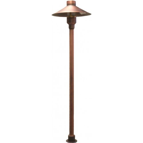 Orbit LB225-AZ-WW LED 2W Outdoor Solid Brass MSHRM Path Light, 12V, 3000K - Antique Bronze