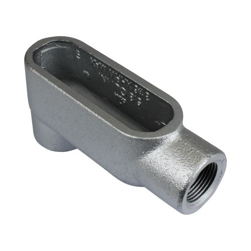 Orbit LB7-100 Type LB Threaded Conduit Body, Gray Iron Form 7, 1"