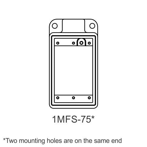 Orbit 1MFS-75 1-Gang Cast Device Boxes Dead End 2" Deep, Malleable Iron 3/4"