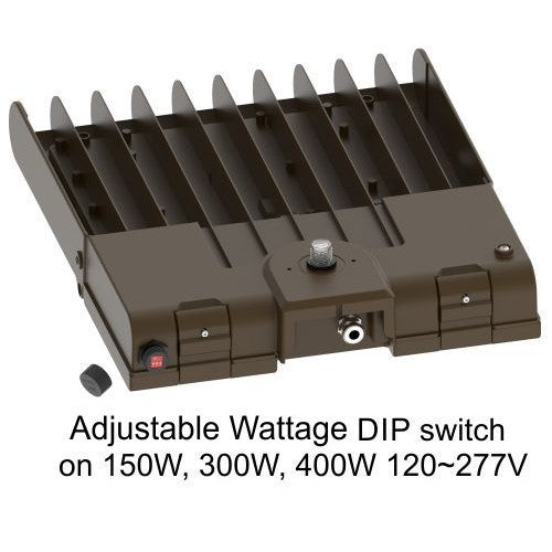Orbit LFL10-400W-P LED Light With PC Without Mount 230W~400W Adjustable 120~277V - Bronze