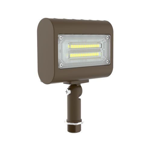 Orbit LFL7-15W-WW-KN Slim LED Flood Light With Knuckle 15W 120~277V 3000K - Bronze
