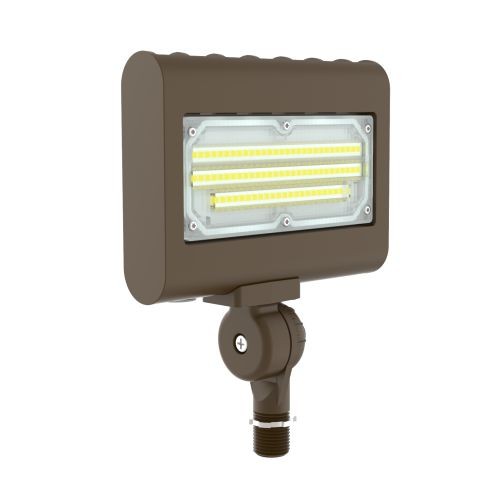 Orbit LFL7-30W-WW-KN Slim LED Flood Light With Knuckle 30W 120~277V 3000K - Bronze