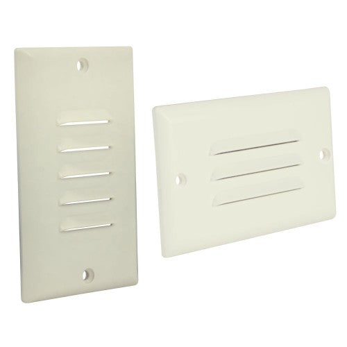 Orbit LISL-C-AL LED Indoor Step Light Wallplate For LISL, Vertical & Horizontal - Aluminum