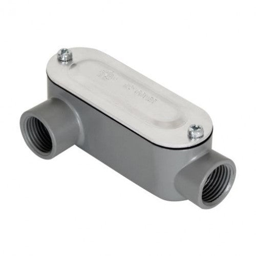 Orbit LR-125AS Type LR Aluminum Threaded Conduit Body 1-1/4" Stamped Aluminum Cover Gasket