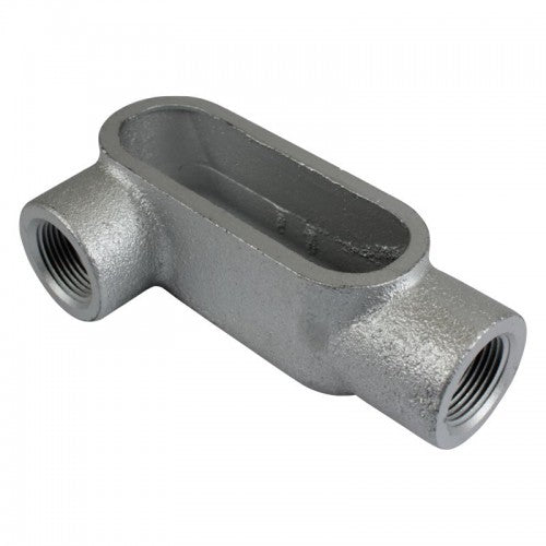 Orbit LR7-150 Type LR Threaded Conduit Body, Gray Iron Form 7, 1-1/2"