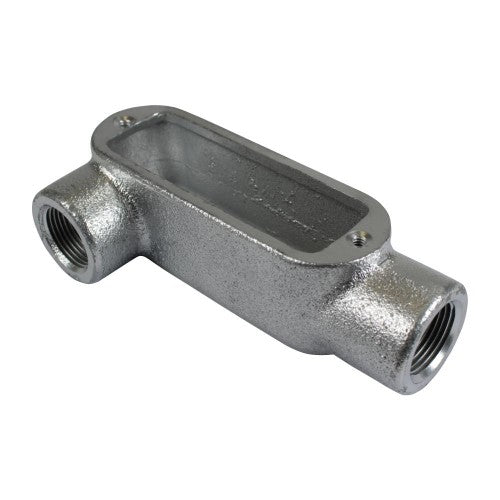 Orbit LR8-150 Type LR Threaded Conduit Body, Gray Iron Form 8, 1-1/2"