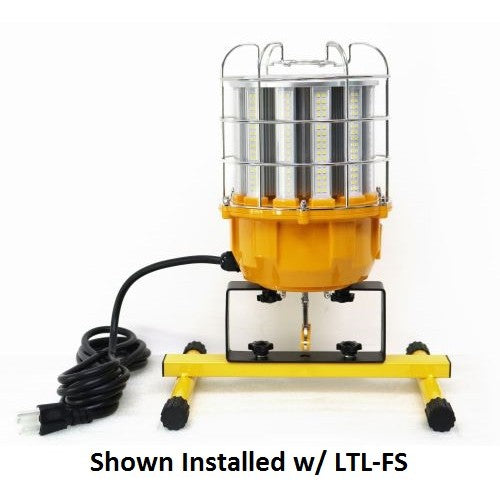 Orbit LTL-100W-CW LED Temporary Light, 10ft Male Plug, Female Receptacle, 100W, 5000K