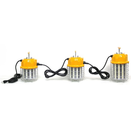 Orbit LTL-100W-CW LED Temporary Light, 10ft Male Plug, Female Receptacle, 100W, 5000K