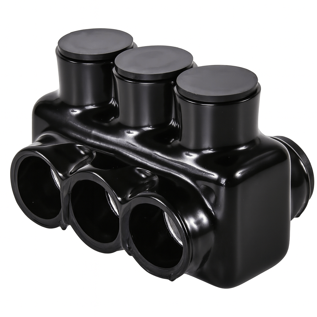 Malibu Knecht™ IC - 3 - 250 Three - Port Multi - Cable Insulated Connector for 250 MCM - Sonic Electric
