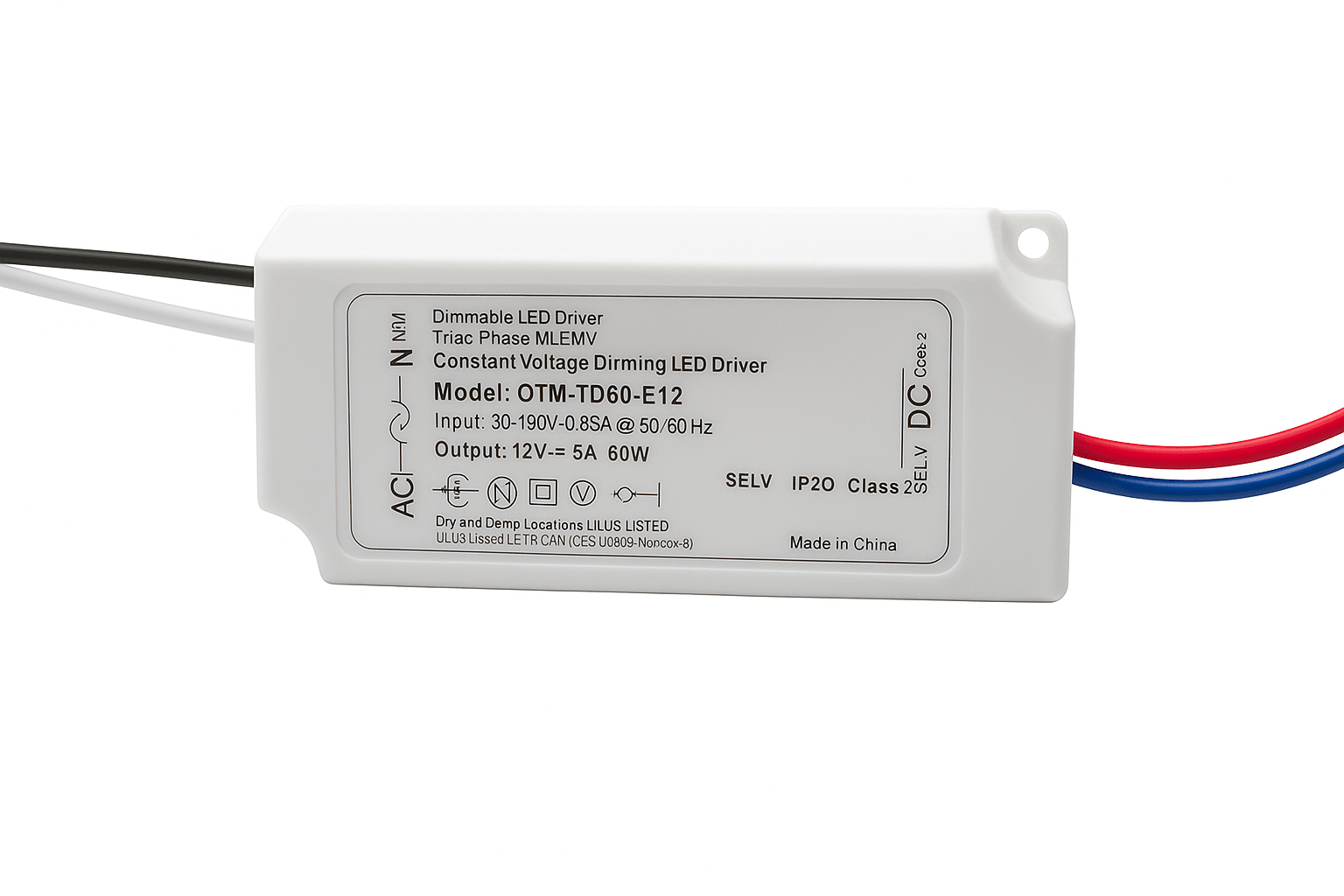 Malibu Stardust™ MT - 60W - 12V 12V 60W TRIAC Dimmable LED Driver - Sonic Electric