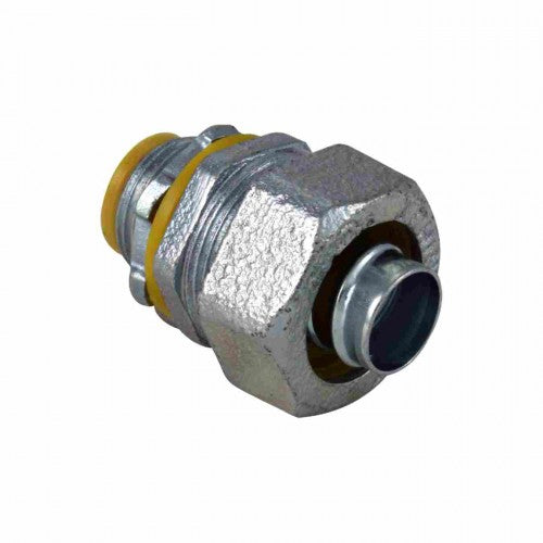 Orbit MLTI-125 Insulated Liquidtight Connector, Malleable Iron, Straight, 1-1/4"