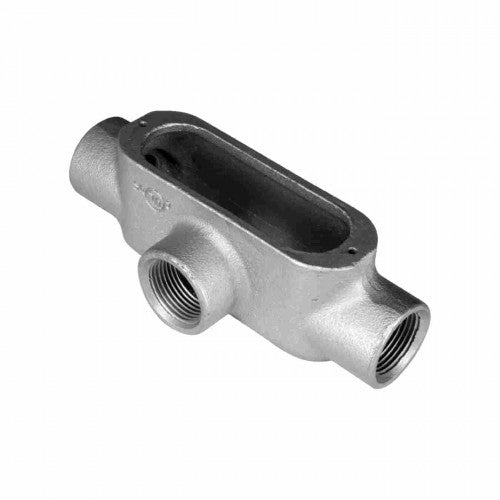 Orbit MT-350 Threaded Conduit Body, Malleable Iron, T, 3-1/2"