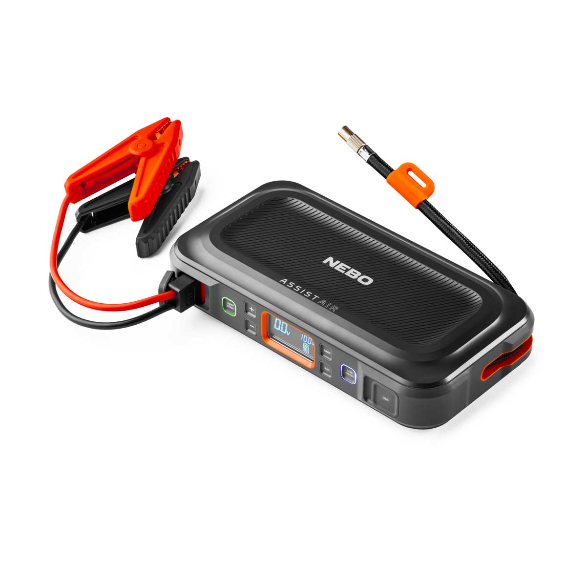 1500-Amp Jump Starter, Air Compressor, Power Bank, & Floodlight