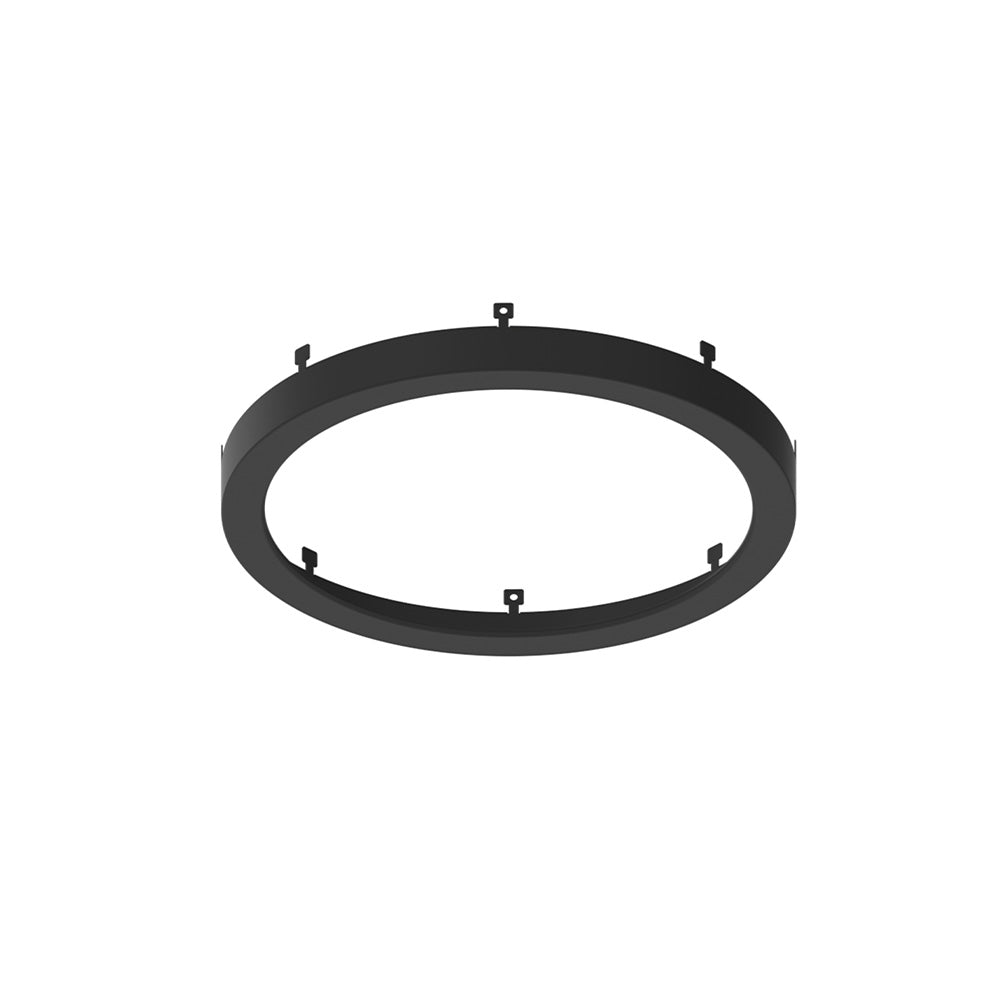 Nora Lighting NELO - 8RB 8" Decorative Metal Ring for NELO - 8RTWMPW, Black Finish - Sonic Electric