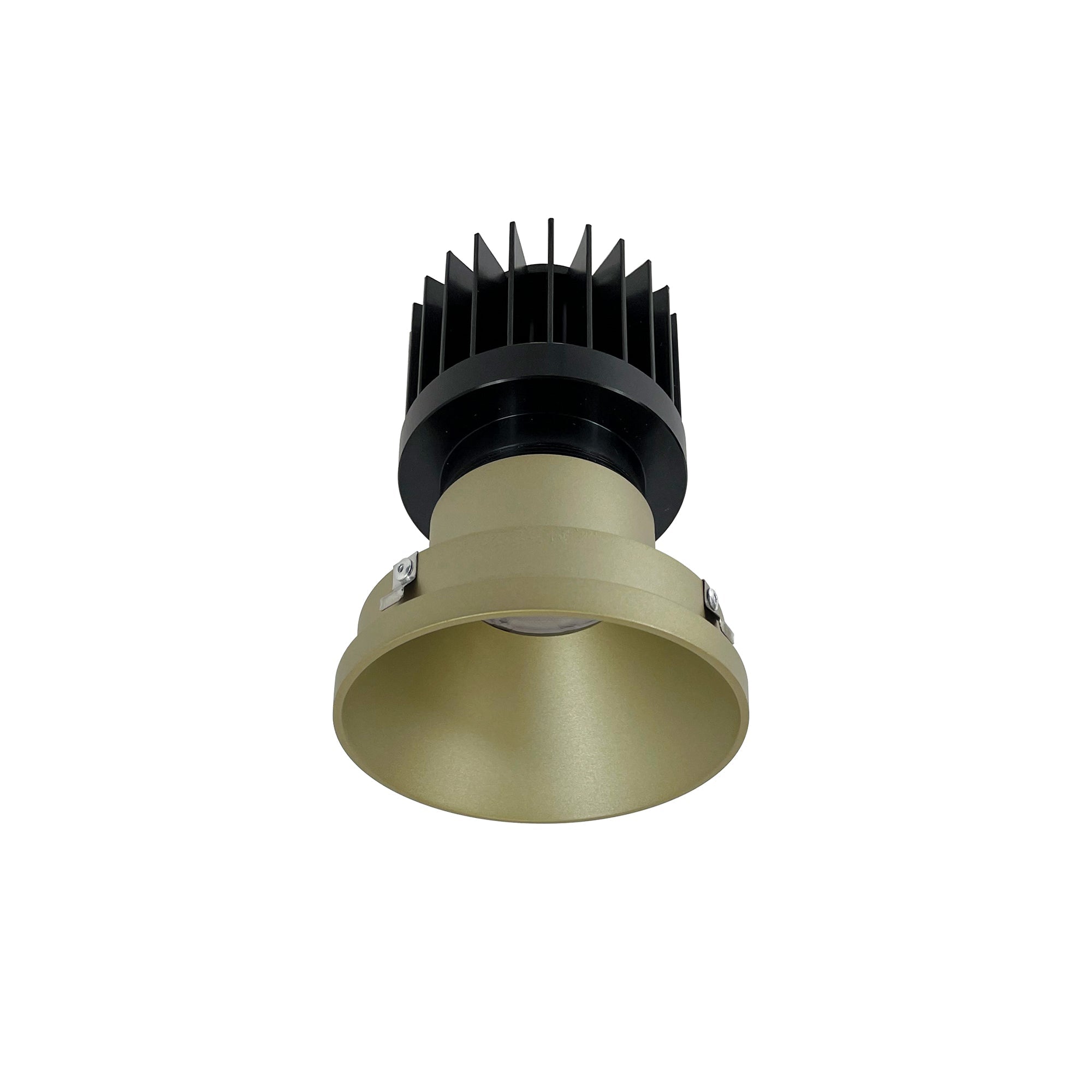 Nora Lighting NIO - 4PRTLNDCCDXCH/HL 4" Iolite PLUS Round Trimless Downlight, 1500lm/2000lm/2500lm (varies by housing), Comfort Dim, Champagne Haze Finish - Sonic Electric