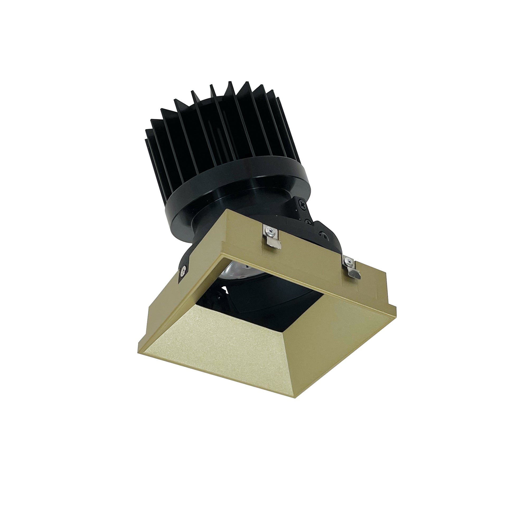 Nora Lighting NIO - 4PSTLACDXCH/HL 4" Iolite PLUS Square Trimless Adjustable, 1500lm/2000lm (varies by housing), Comfort Dim, Champagne Haze Finish - Sonic Electric